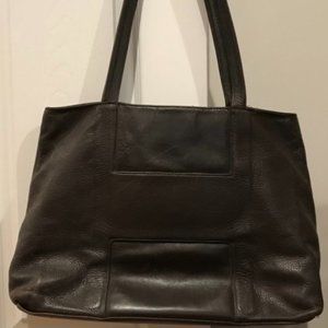Halston brown leather bag
